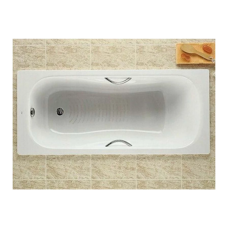 Ванна стальная Roca Princess противоскользящее покрытие 7.2203.E.000.0 160х75 см