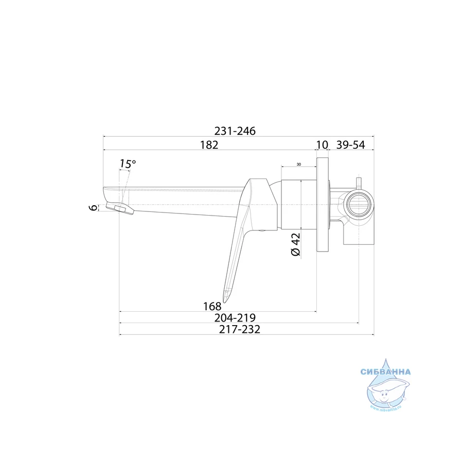 Смеситель для раковины Iddis встраиваемый Torr TORSB00i65