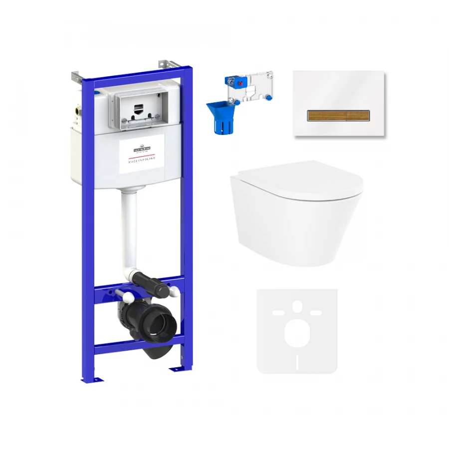 Унитаз Lavinia Boho Relfix Biore Compacto Rimless 75110162 (комплект 7 в 1)