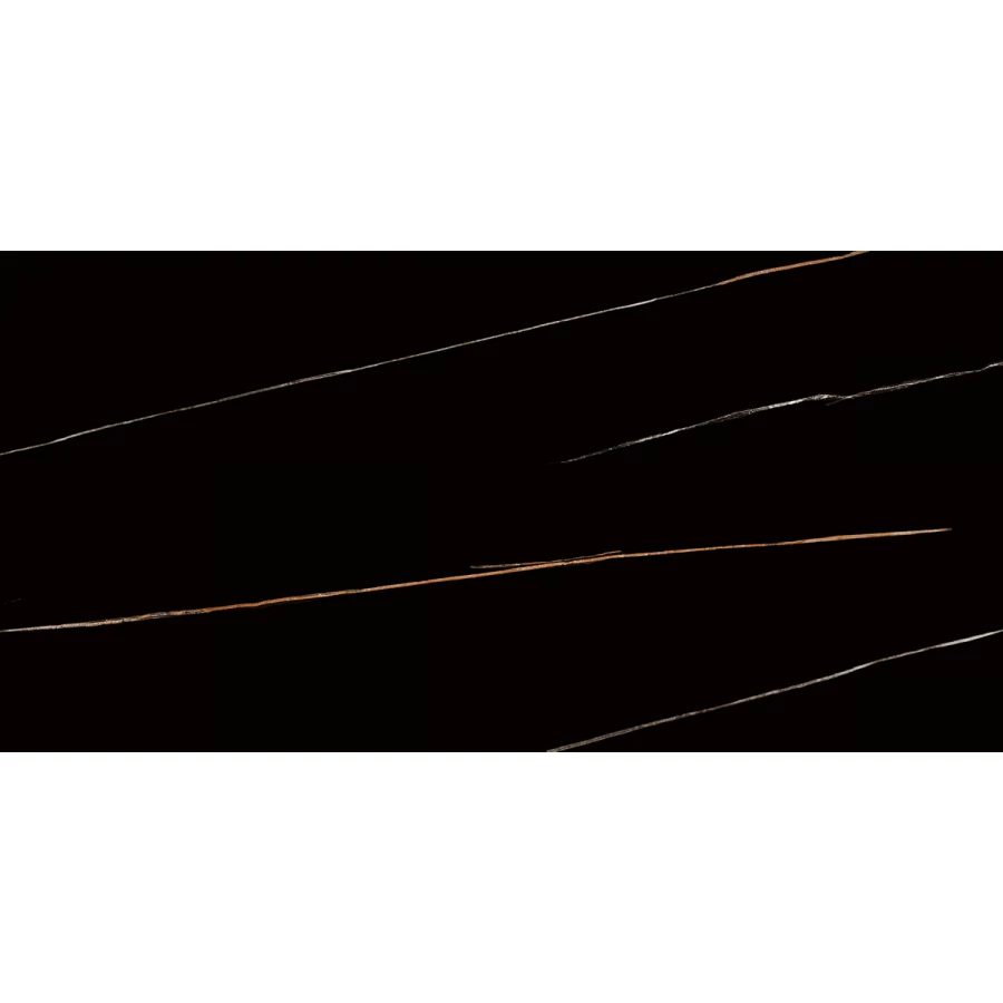 Керамогранит Laparet Lawa Black Полированный черный 120х60 см