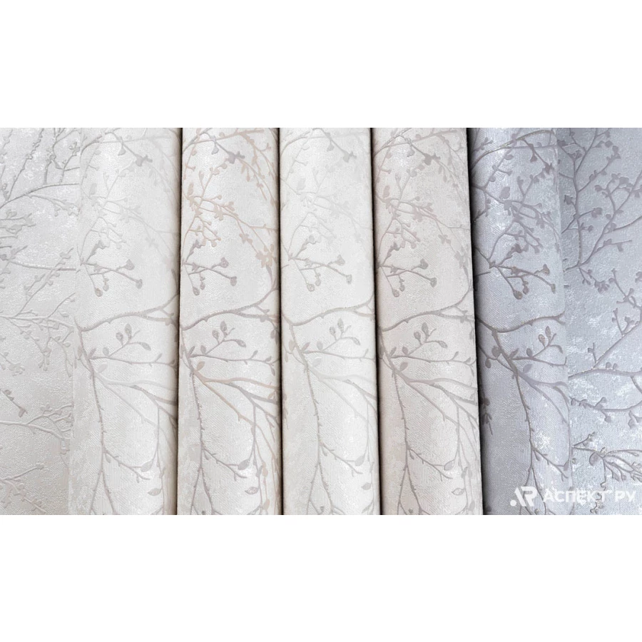 Обои бумажные Аспект Лира серые 10141-14 0,53х10,05 м