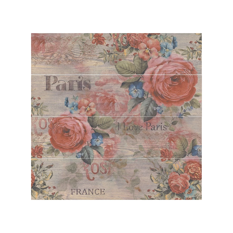 Керамогранит Kerama Marazzi Стори Вуд Панно матовое бежевое OP\A50\4X\SG701390R 80x80 см