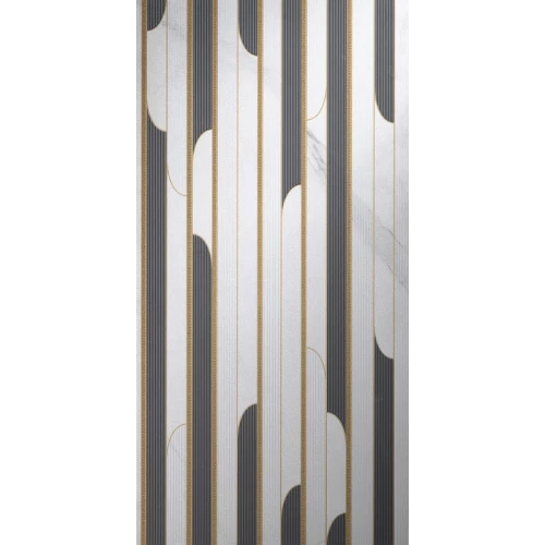 Керамогранит Serenissima Шовалл Арт Децо / Showall Art Deco матовый серый 120х60 см