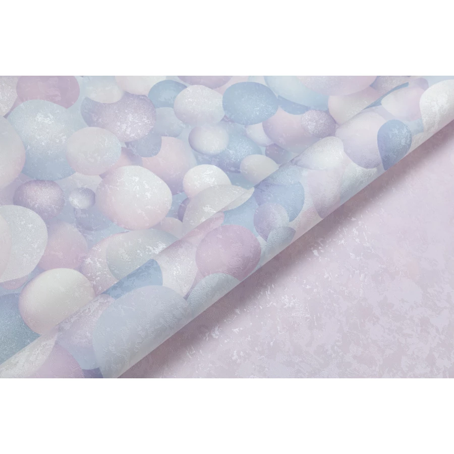 Обои флизелиновые Palitra Home Bubbles HomeColor голубые HC71650-65 1,06х10,05 м