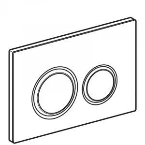 Смывная клавиша Geberit Sigma 21 стекло белое глянцевый хром 115.884.SI.1