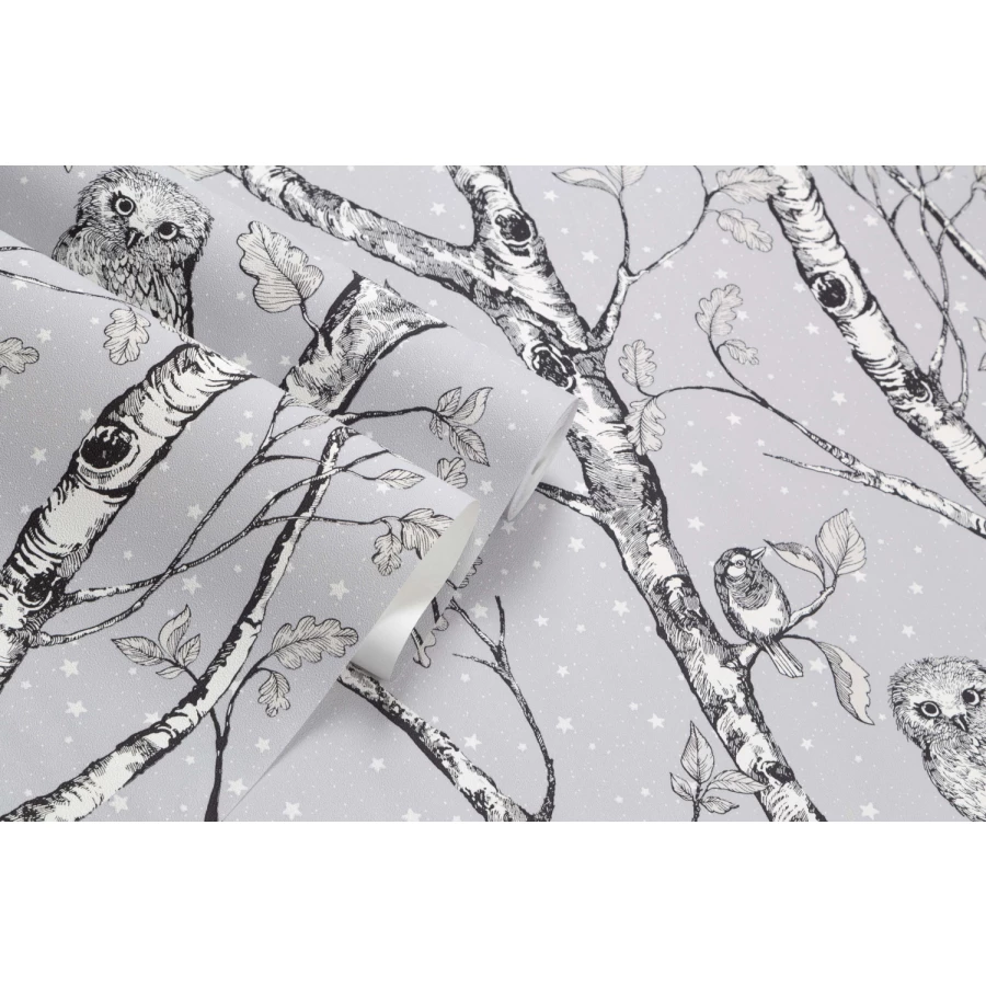 Обои флизелиновые Palitra Home HomeColor Wonderful серые HC71534-14 1,06х10,05 м