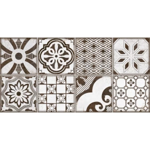 Плитка настенная ALMA Ceramica Бохо / Boho рельефная матовая коричневая 11 шт в уп TWU2550BOH17 250х24,9 см