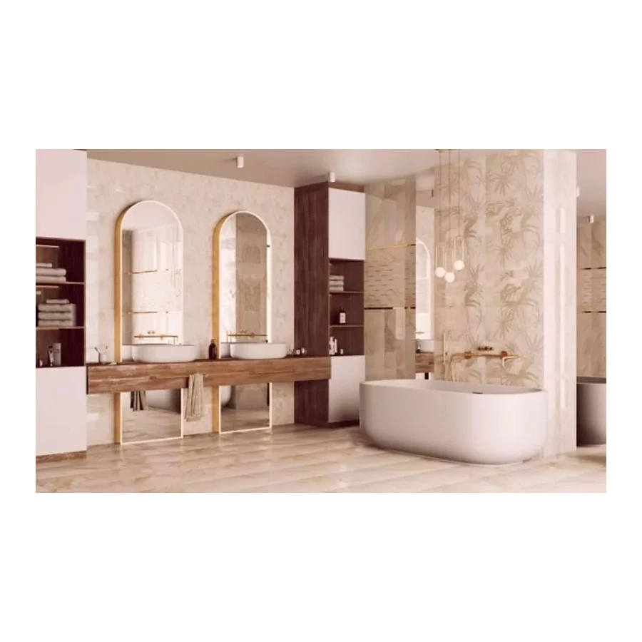 Керамическая плитка Kerlife Sherwood Honey 49 коричневая 63х31,5 см