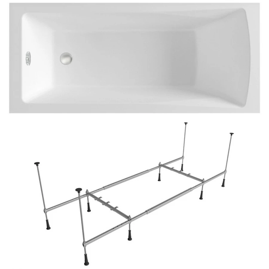 Акриловая ванна Lavinia Boho One S1-37010060 универсальная (комплект 2 в 1) 160x70 см