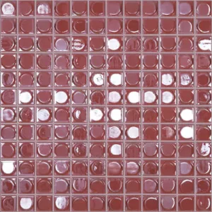 Стеклянная мозаика Vidrepur Aura Soft red 31,7х31,7 см