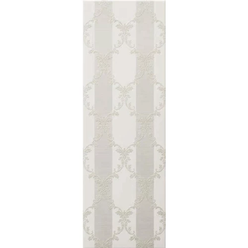 Плитка настенная Ascot Ceramiche New England Bianco Quinta Victoria Dec матовая белая EG331QVD 100х33,3 см