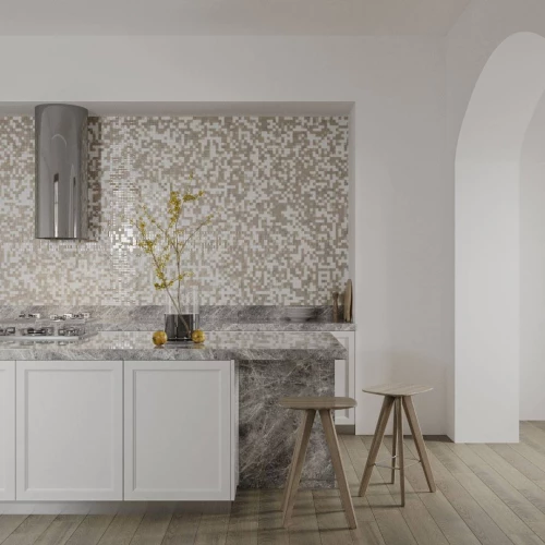 Мозаика Orro Mosaic Гласстоне Капри 25х25 глянцевая бежевая 30х30 см