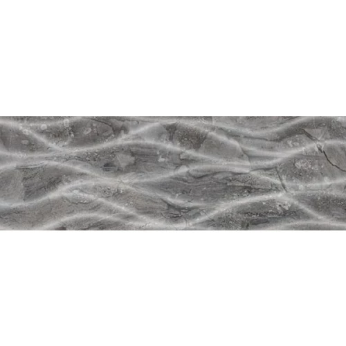 Плитка настенная Baldocer Dreire Decor Nami Carbone глянцевая серая 85х25 см