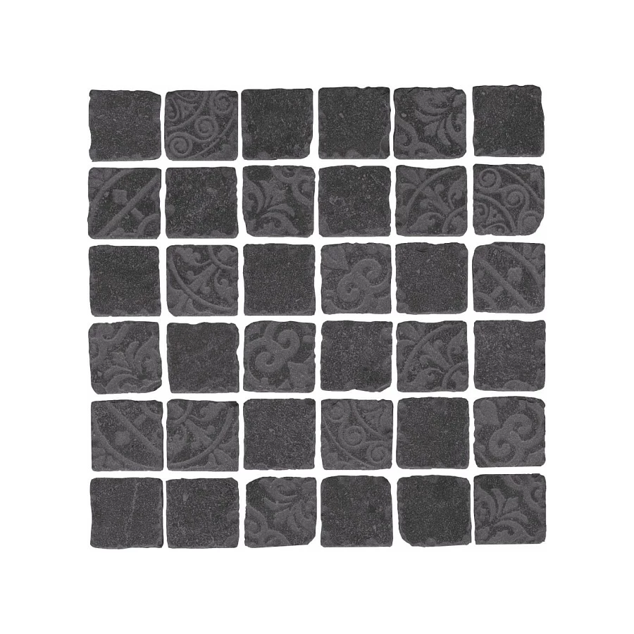 Керамогранит Kerama Marazzi Про Фьюче Декор мозаичный матовый черный SBM002\DD6399 30x30 см