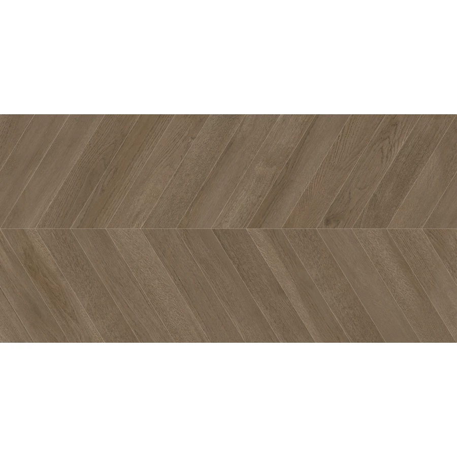 Керамогранит Delacora Walnut Chevron Dark матовый карвинг коричневый D120249M 120х60 см