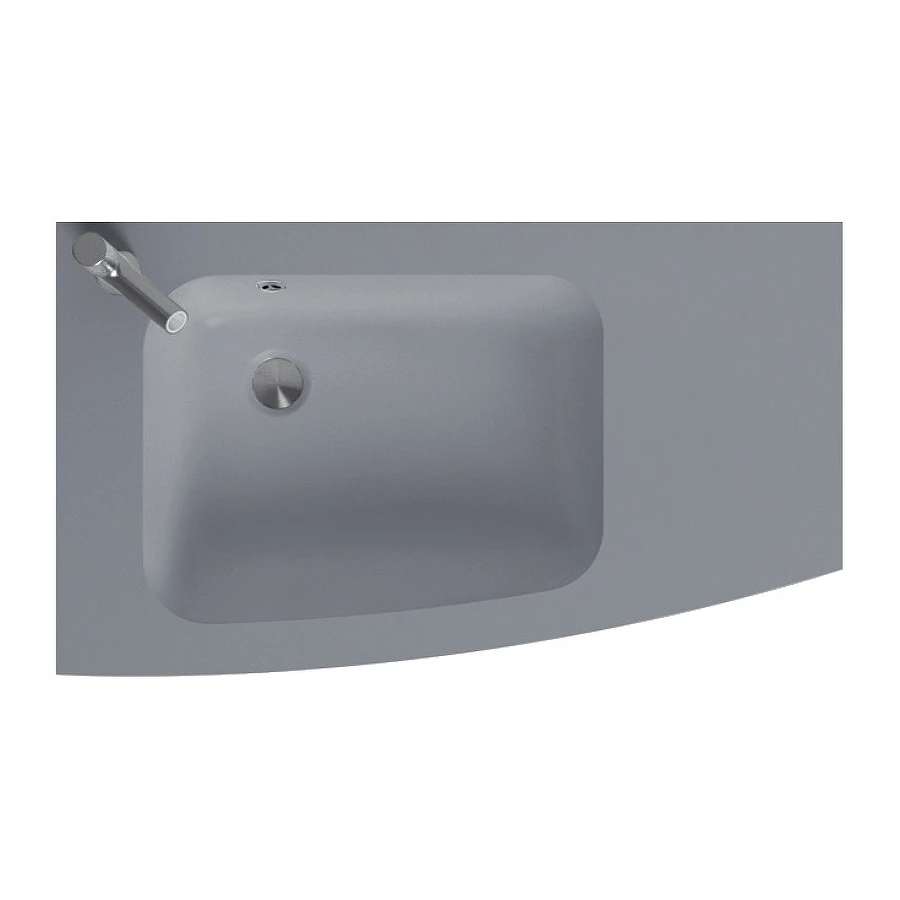 Стеклянная раковина Jacob Delafon Nona матовый серый 1 раковина EB1884RU-DE4 80 см