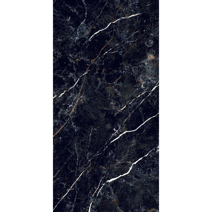 Керамогранит Realistik Obsidian Black Sparkle Dark Lapato сarving черный 120х60 см