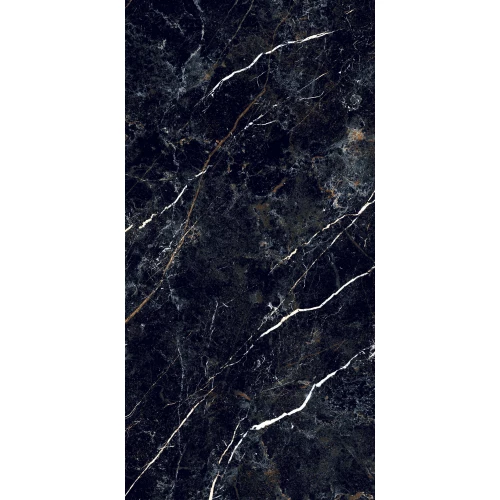 Керамогранит Realistik Obsidian Black Sparkle Dark Lapato сarving черный 120х60 см