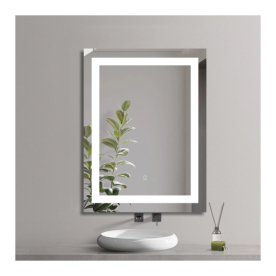 Зеркало Azario подсветка сенсорный выключатель с функцией диммера подогрев AZ-Z-046CS 60х80 см