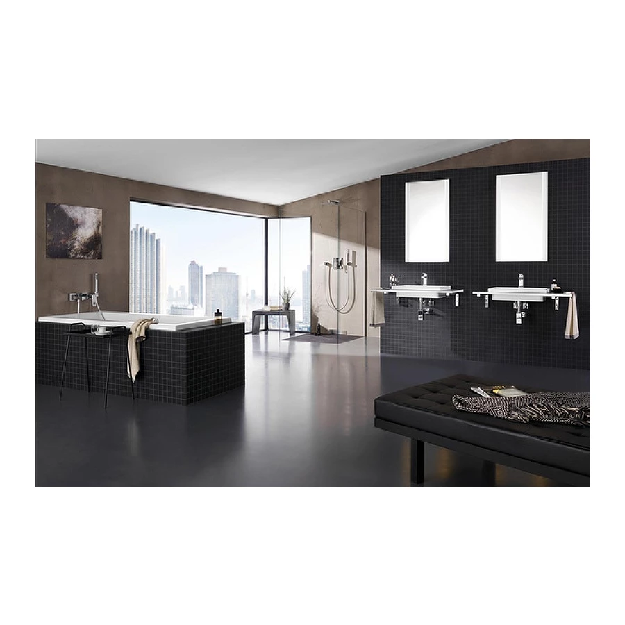 Верхний душ Grohe Euphoria Cube 1 режим диаметр хром 27705000 152 мм