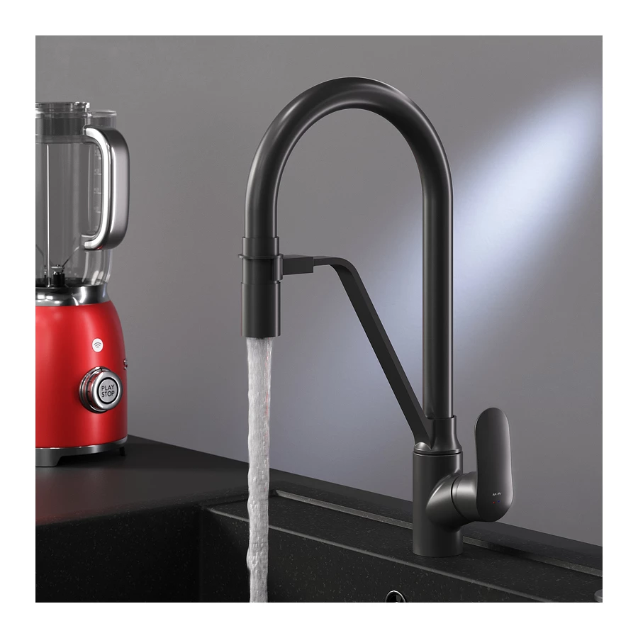 Смеситель для кухни Am Pm Like с каналом для питьевой воды и гибким изливом F8007822