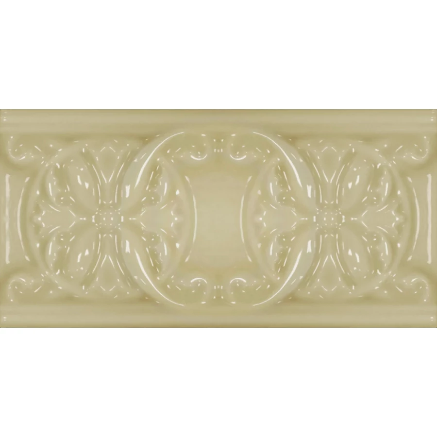 Плитка настенная Cevica Plus Classic 10 Ivory глянцевая бежевая CV62760 15х7,5 см