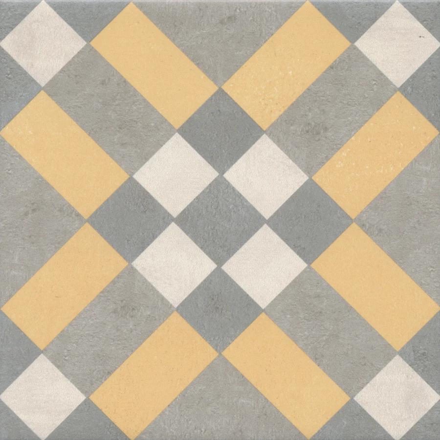 Декор Kerama Marazzi Эрмитаж 5 матовый желтый VT/A464/5009 20x20 см