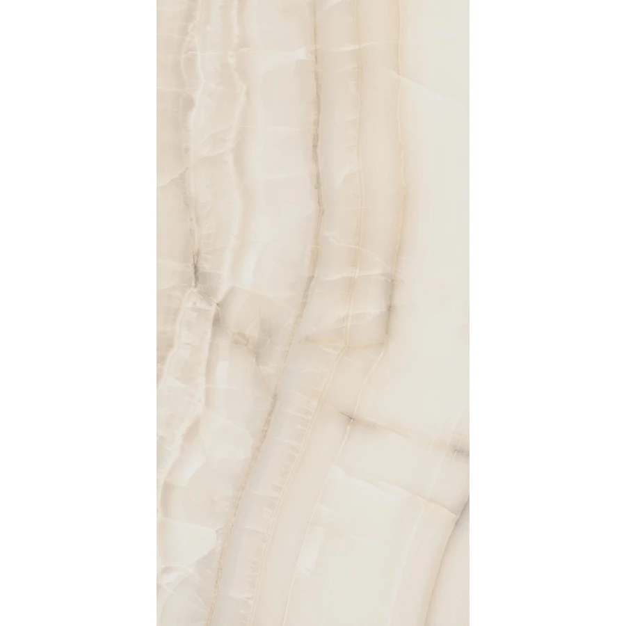 Керамогранит Sant Agostino Akoya Ivory Krystal глянцевый бежевый CSAAKIVL18 180х90 см