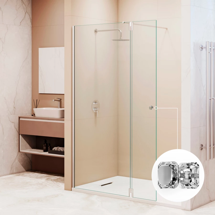 Душевая перегородка RGW WA-054 WA-010 + Z-072 351005493-11 90 см