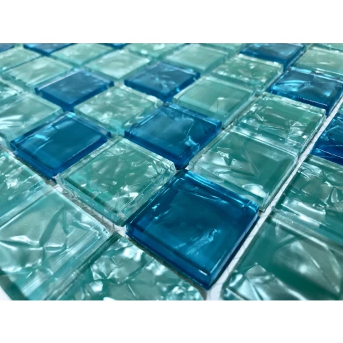 Мозаика Orro Mosaic Гласс Лазурит 30х30 глянцевая бирюзовая 29х29 см