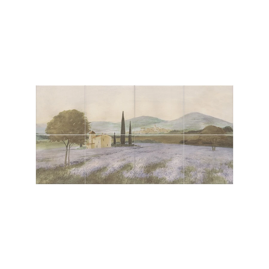 Панно Kerama Marazzi Пикарди Лавандовое поле VB\A08\8x\17000 60х30 см