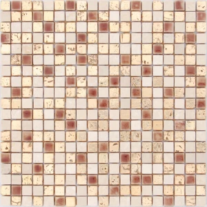 Мозаика из натурального камня Caramelle Mosaic Classica 12 бежево-коричневый 31х31 см