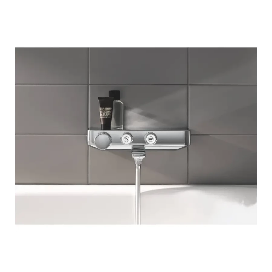 Термостатический смеситель для ванны Grohe Grohtherm SmartControl, настенный монтаж, хром 34718000