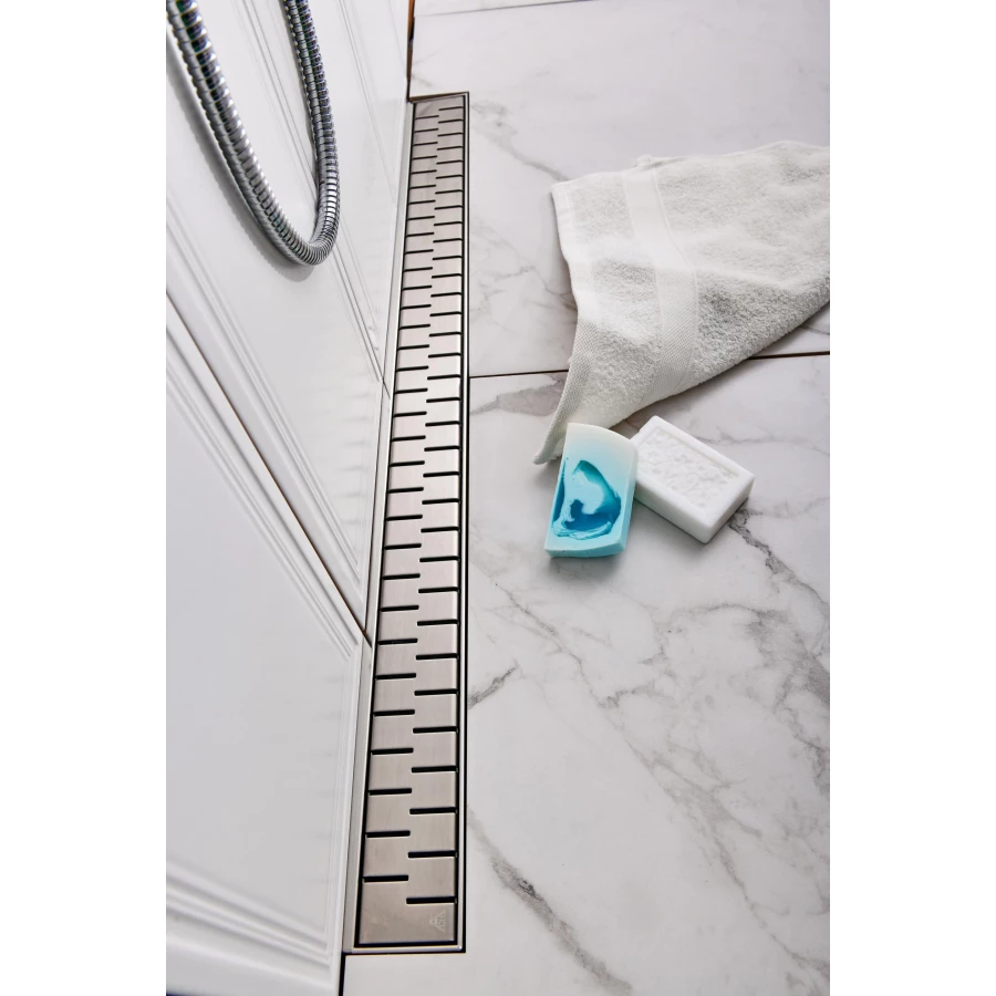 Душевой лоток Creto Snake с решеткой хром CRE-950 SH 95 см