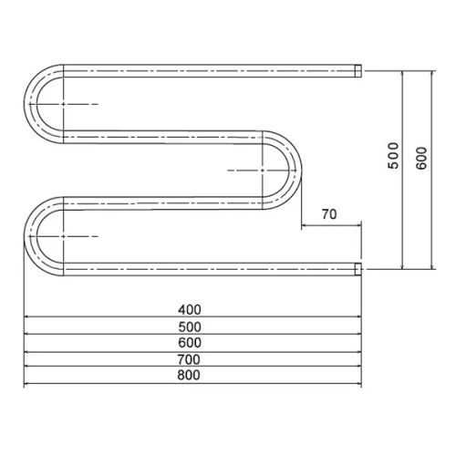 Полотенцесушитель водяной Тругор М 00-00047954 50х40 см