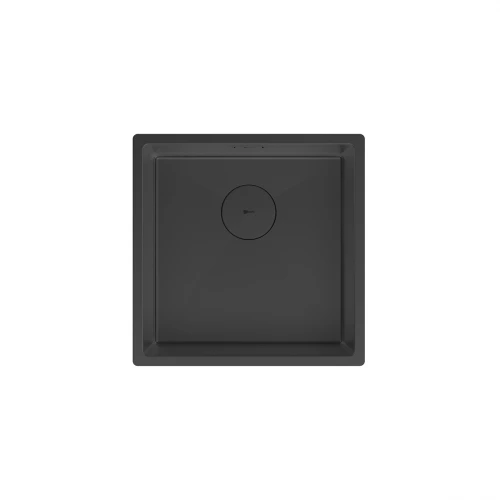 Кухонная мойка Lemark Olanga 440 прямоугольная из нержавеющей стали чёрный матовый 9932124