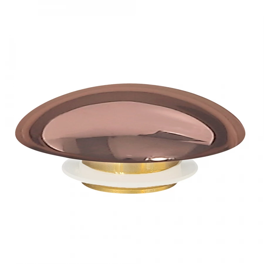 Накладка на слив для раковины Abber розовое золото керамика AC0014RG