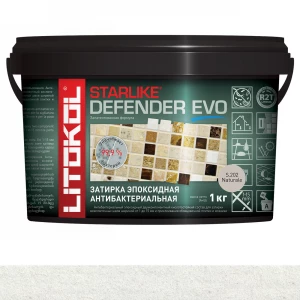 Затирка Litokol Starlike Defender EVO антибактериальная эпоксидная S.202 Naturale L0485640002 1 кг
