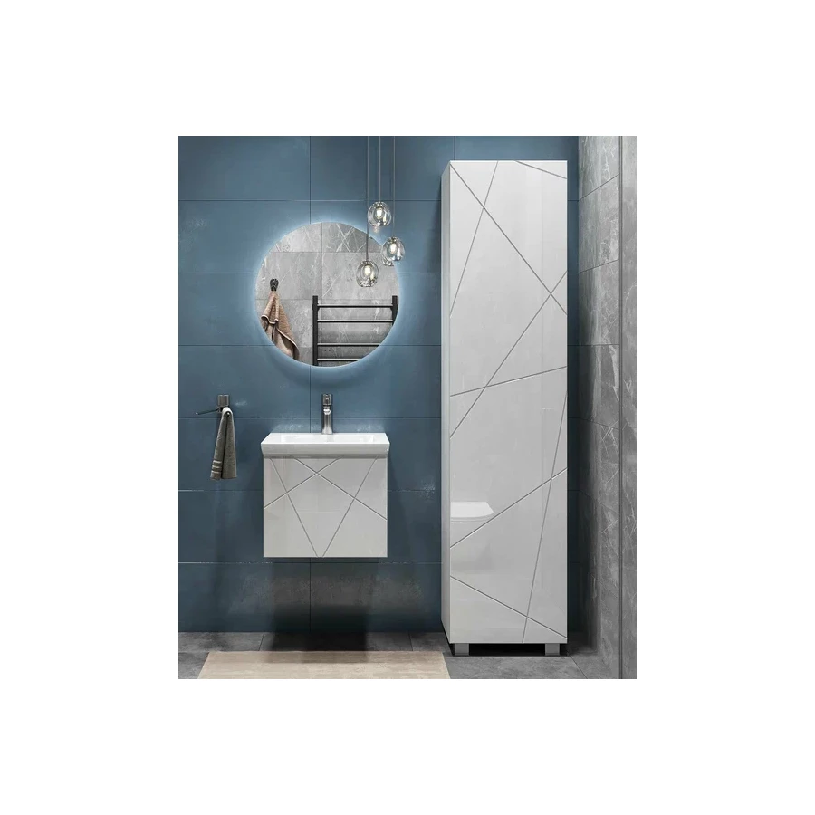 Тумба под раковину Vigo Land 500-0-1 навесная белый 018