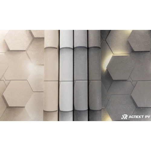Обои флизелиновые Аспект Гексагон коричневые 70669-22 1,06х10,05 м
