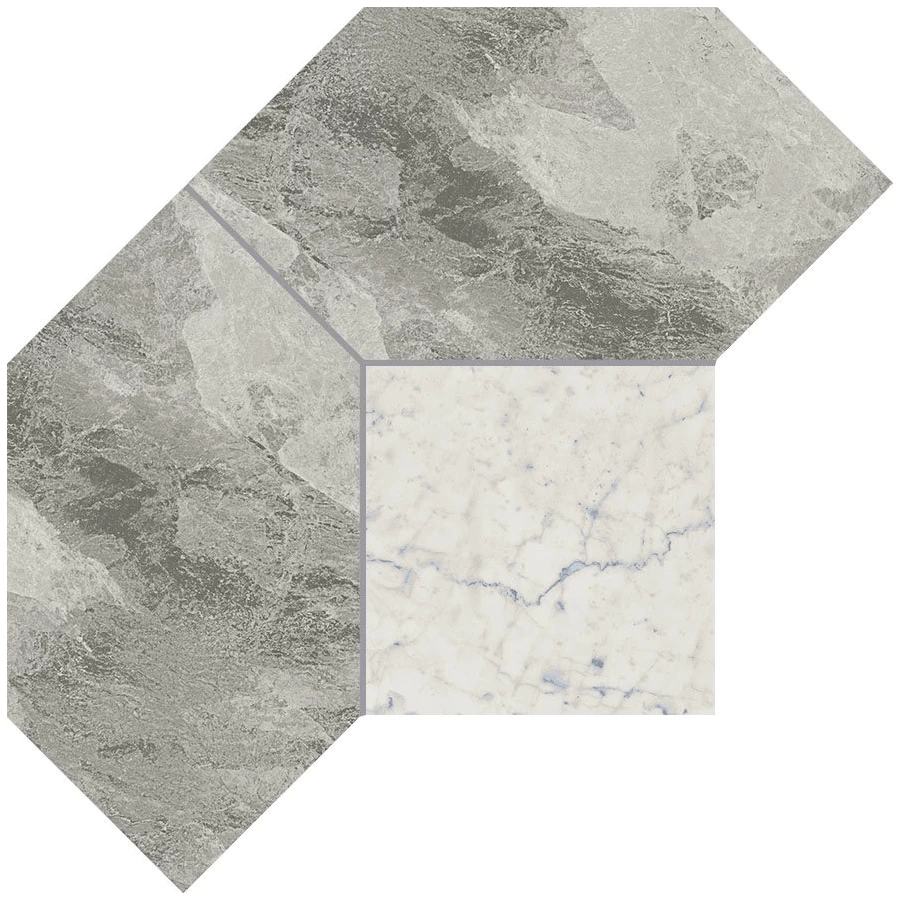 Мозаика Italon Шарм Экстра Силвер Полигон 21х28,5