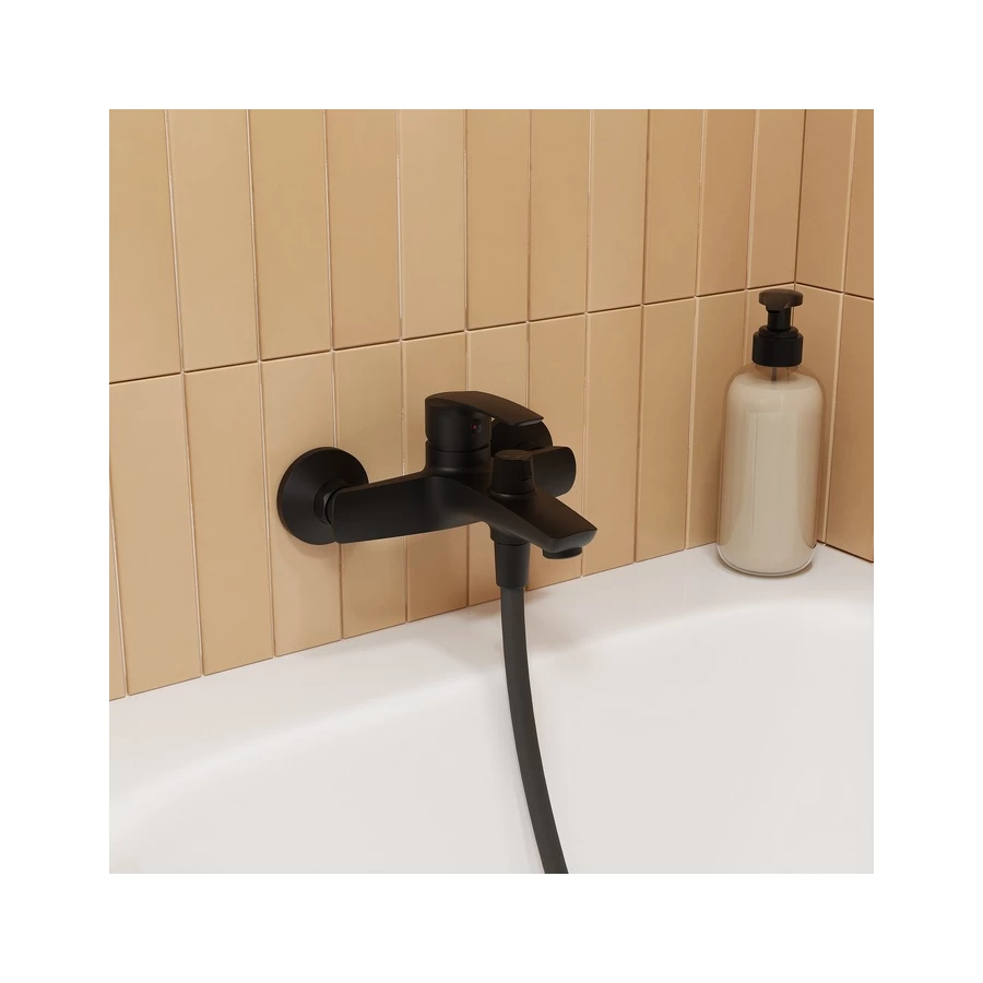 Смеситель для ванны Iddis Ray черный RAYBL02i02WA