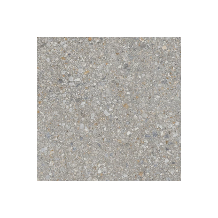 Керамогранит Estima Aglomerat AG23 структурированный рект серый 72307 60x60 см