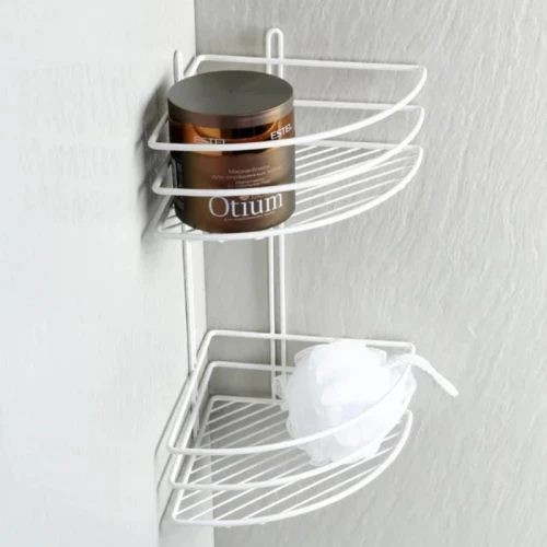 Полка угловая двойная Fixsen белая FX-710W-2