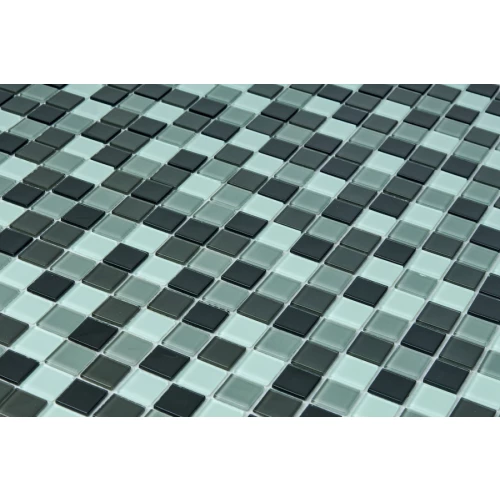 Мозаика из стекла Pixel mosaic Crystal Glass чип 25х25 мм сетка Pix016 30х30 см