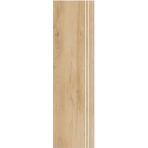 Ступень Meili Ceramica Balsa Stair Matt с насечками матовая коричневая FAMS50160 120х35 см