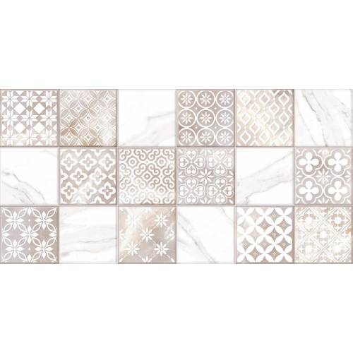 Плитка облицовочная Alma Ceramica Fresco рельефная глянцевая бежевая TWU2550FRC14 50х24,9 см