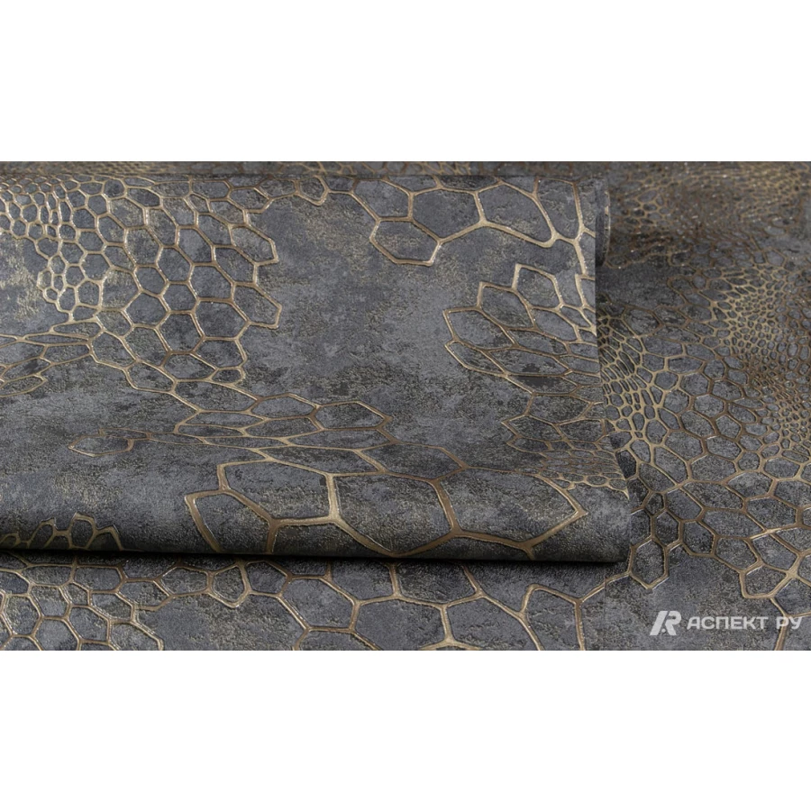 Обои флизелиновые Аспект Анаконда серый 70586-42 1,06х10,05 м