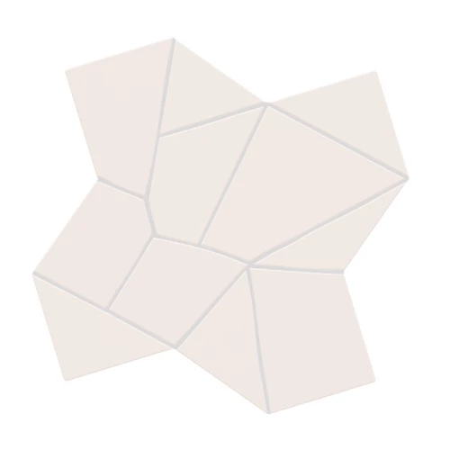 Керамогранит WOW Тренкадис Гауди Чалк / Trencadis Gaudi Chalk матовый белый 137006 25,5х25,5 см