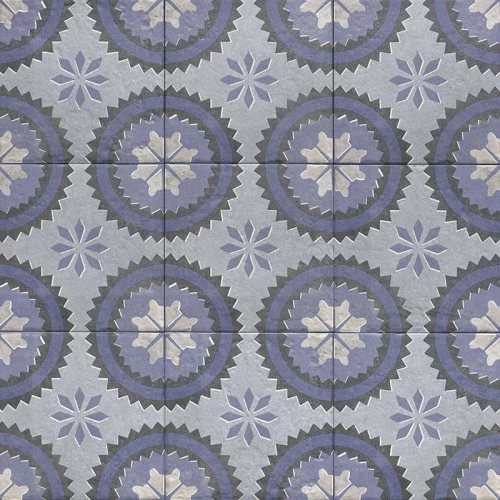 Керамогранит Mainzu Блуе Ватер Децор / Blue Water Decor матовый голубой PT03840 20х20 см
